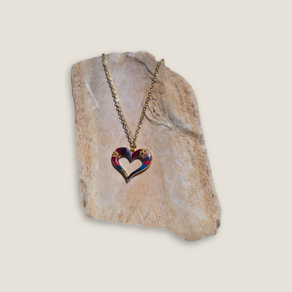 Heart Necklace Colorful | By Hadarya