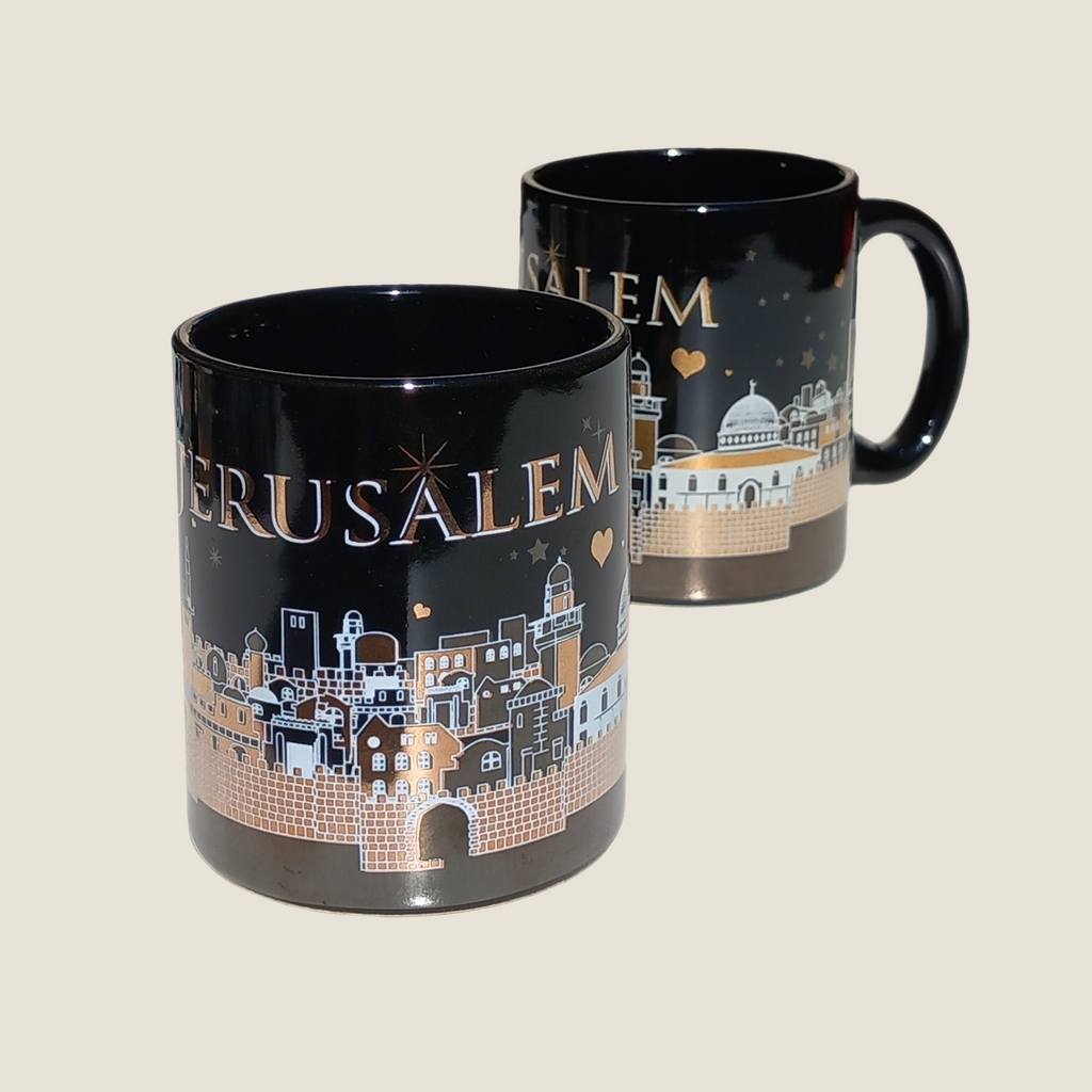 Black Jerusalem Mug - Jerusalem | Espresso