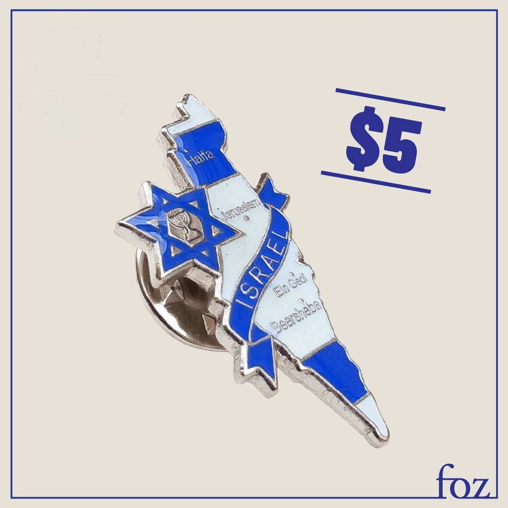 'Friends of Zion' Connection Pin | Israel Map