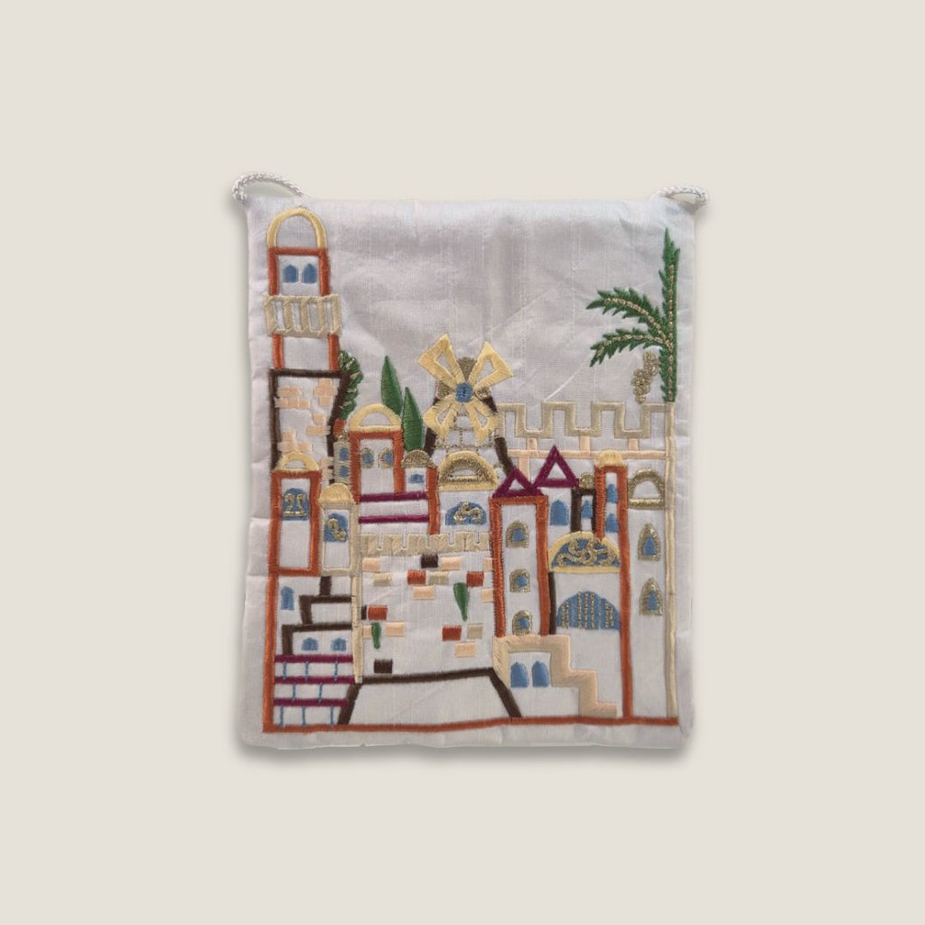 Passport Bag | Jerusalem White