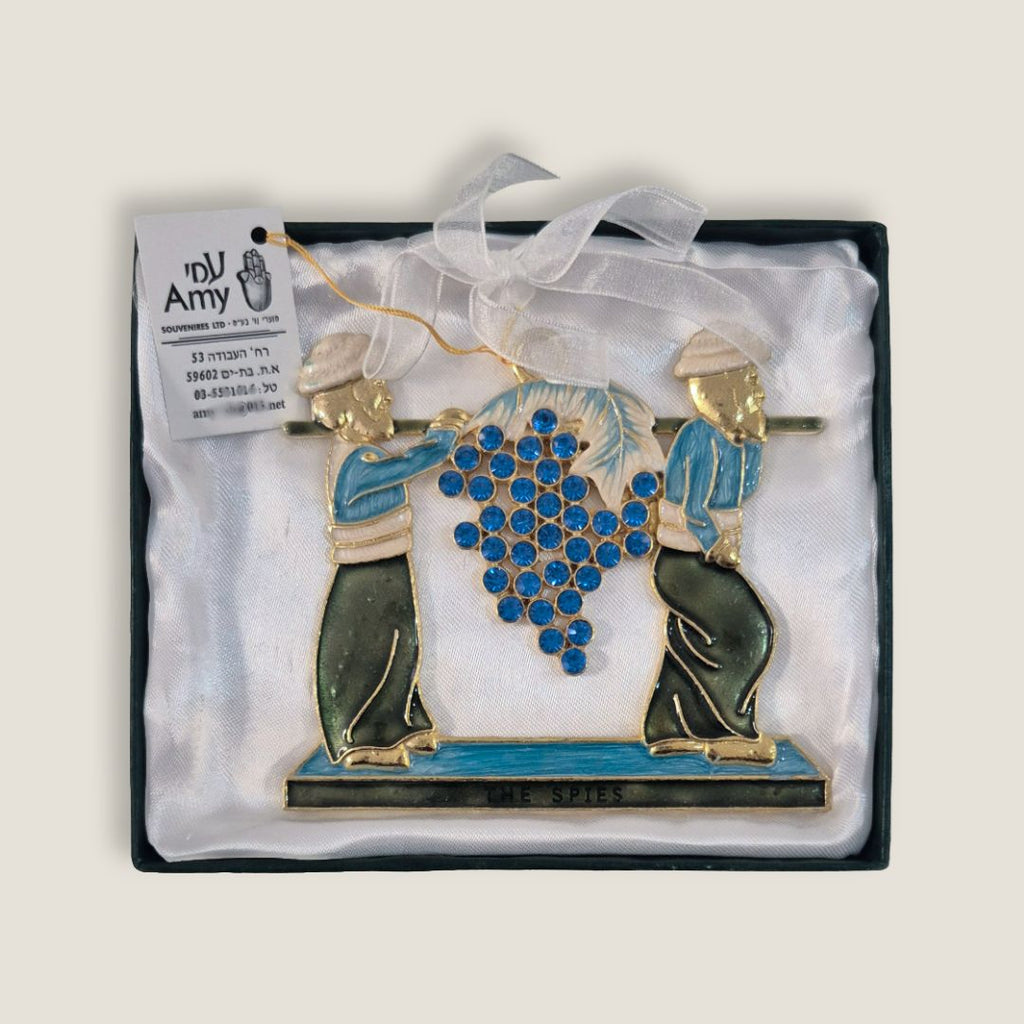 Wall-hanging Decoration | Two spies carrying a cluster of grapes.