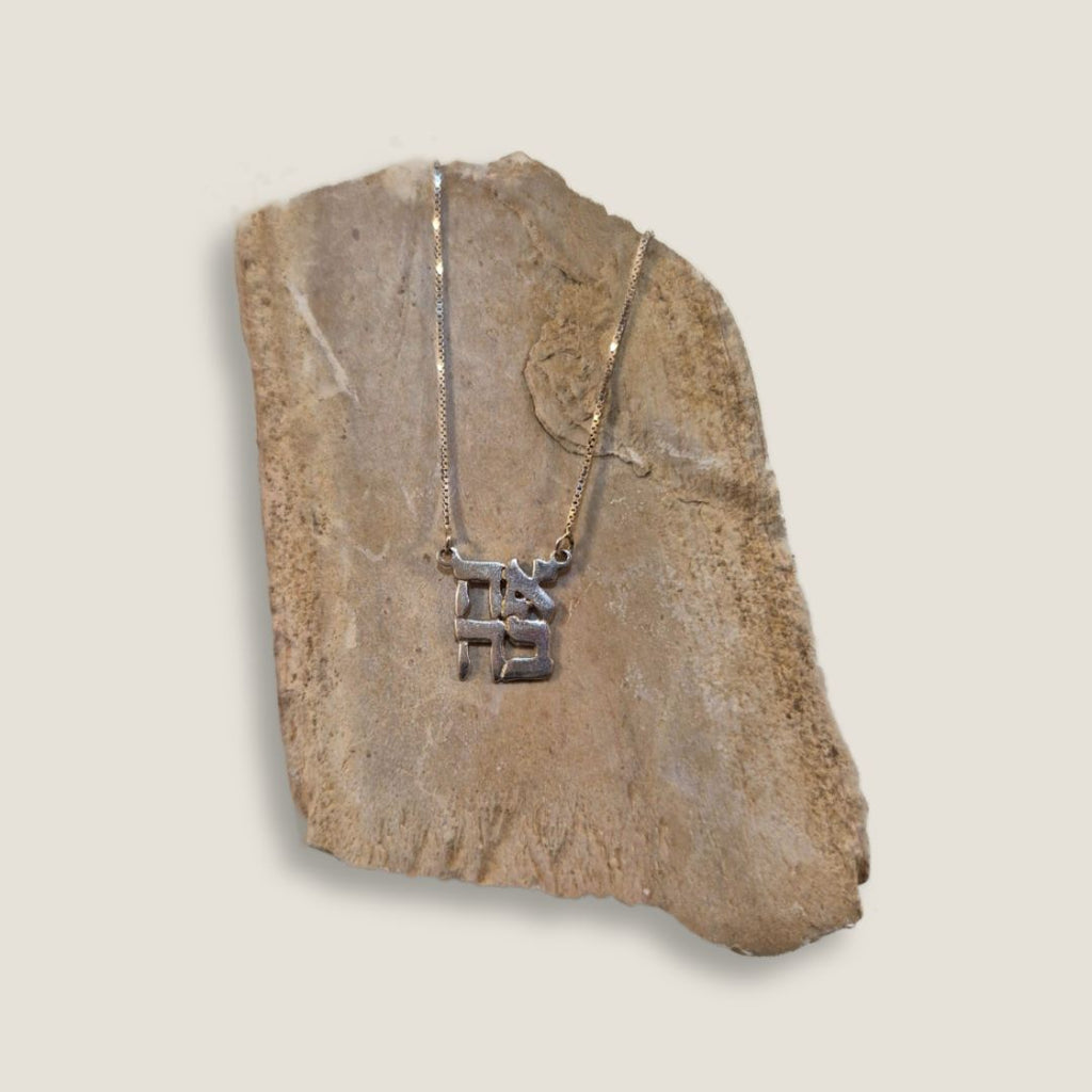 'Ahava' Love Necklace | Silver