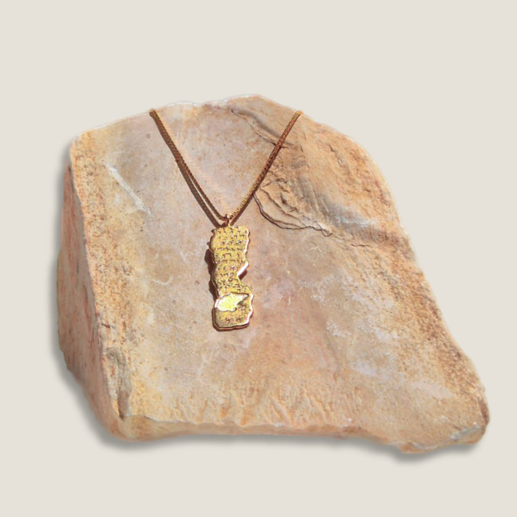Old Scriptures Necklace - Gold | Yvel