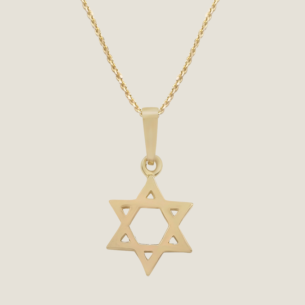 Magen David Necklace - 14 K Gold | Rafael Jewelry